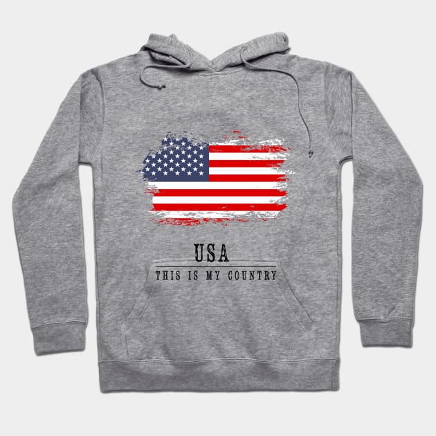 United States of America Hoodie by C_ceconello